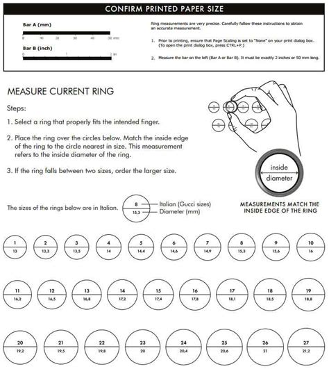 gucci ring size chart conversion|Gucci ring size conversion.